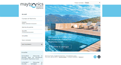 Desktop Screenshot of maytronics.fr